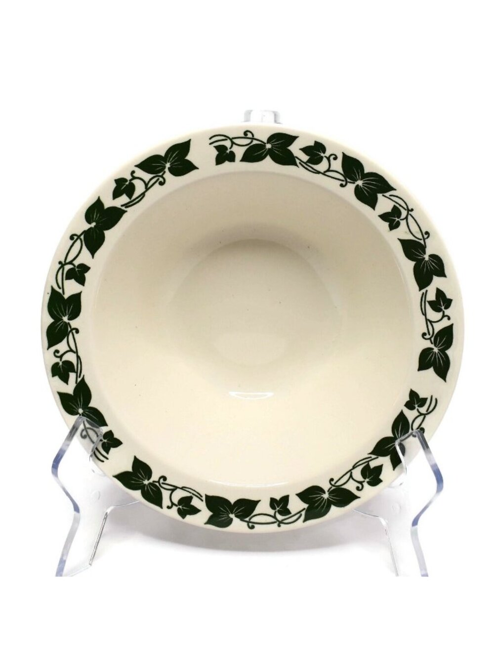 Vintage Homer Laughlin Brittany Ivy Vegetable Bowl Dark Green Leaves HLC258 9"